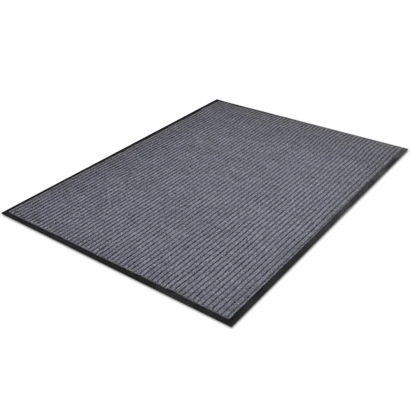 Tapis d'entrée paillasson PVC Gris 120 x 180 cm DEC023124