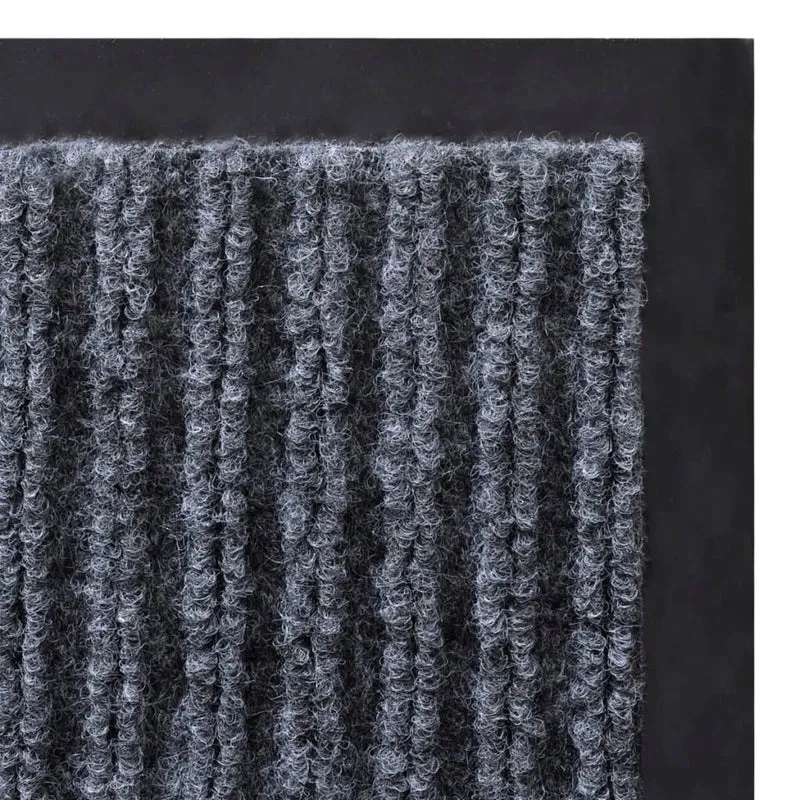 Tapis d'entrée paillasson PVC Gris 120 x 180 cm DEC023124