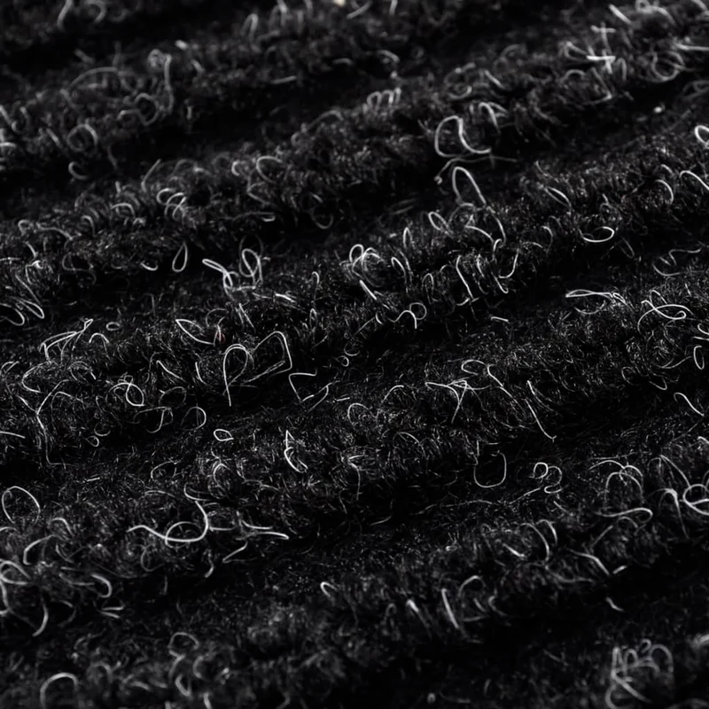 Tapis d'entrée paillasson PVC Noir 120 x 180 cm DEC023114