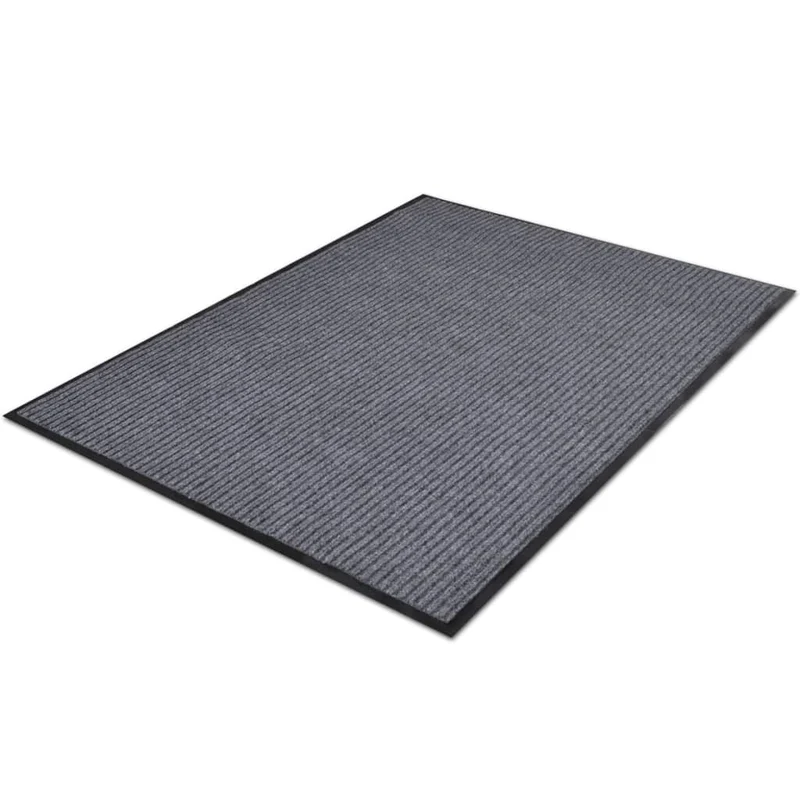 Tapis d'entrée paillasson PVC Gris 90 x 120 cm DEC023122