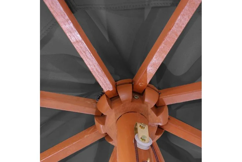 Parasol de jardin Ø 3,5m octogonal polyester/bois 7kg anthracite 04_0003821