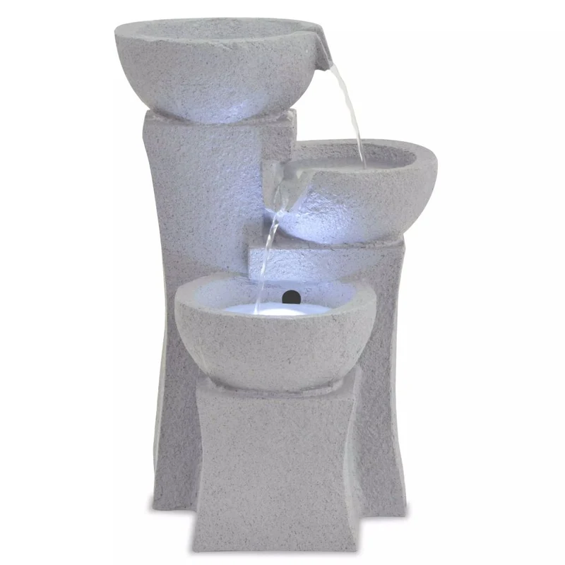 Fontaine d'intérieur avec lampe LED Polyrésine 27,2x27,8x39,5 cm DEC020768