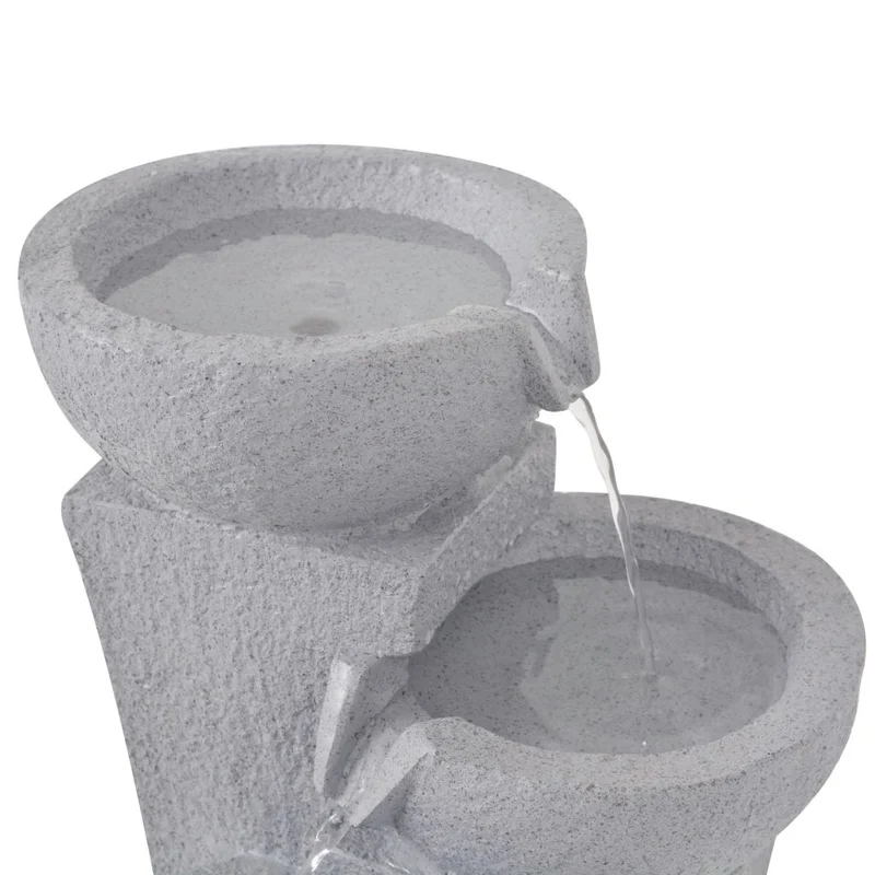 Fontaine d'intérieur avec lampe LED Polyrésine 27,2x27,8x39,5 cm DEC020768