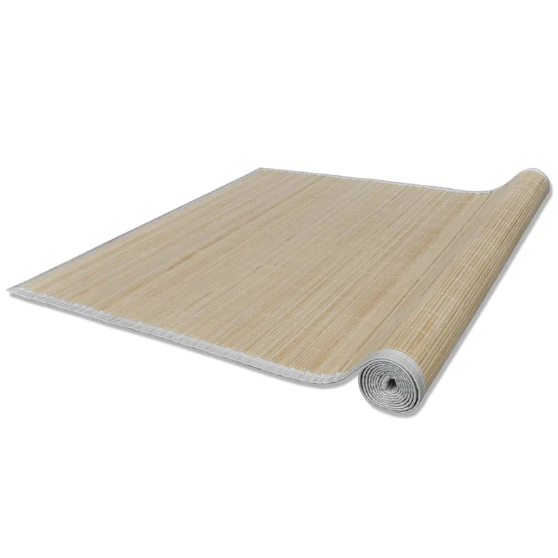 Tapis en bambou 100 x 160 cm Naturel DEC023932