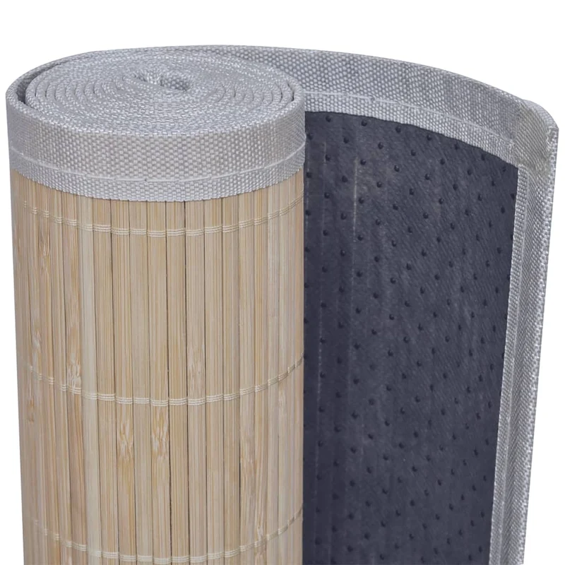 Tapis en bambou 100 x 160 cm Naturel DEC023932