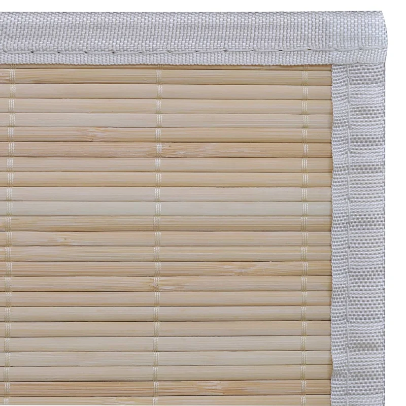 Tapis en bambou 100 x 160 cm Naturel DEC023932