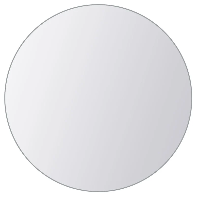 Set de 8 carreaux de miroir rond Verre avec bandes adhésives DEC022668