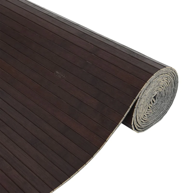 Paravent séparateur de pièce cloison 165 x 800 cm bambou marron foncé DEC031154