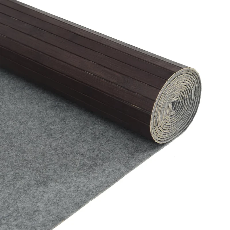 Paravent séparateur de pièce cloison 165 x 800 cm bambou marron foncé DEC031154