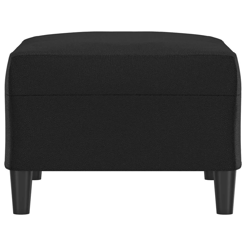Repose-pieds tabouret bout de lit 70 x 55 x 41 cm PVC noir DEC030504