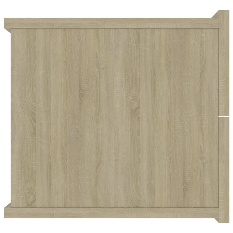 Lot de 2 tables de chevet murales avec tiroirs 40 x 30 x 30 cm en bois d'ingénierie couleur chêne DEC035227