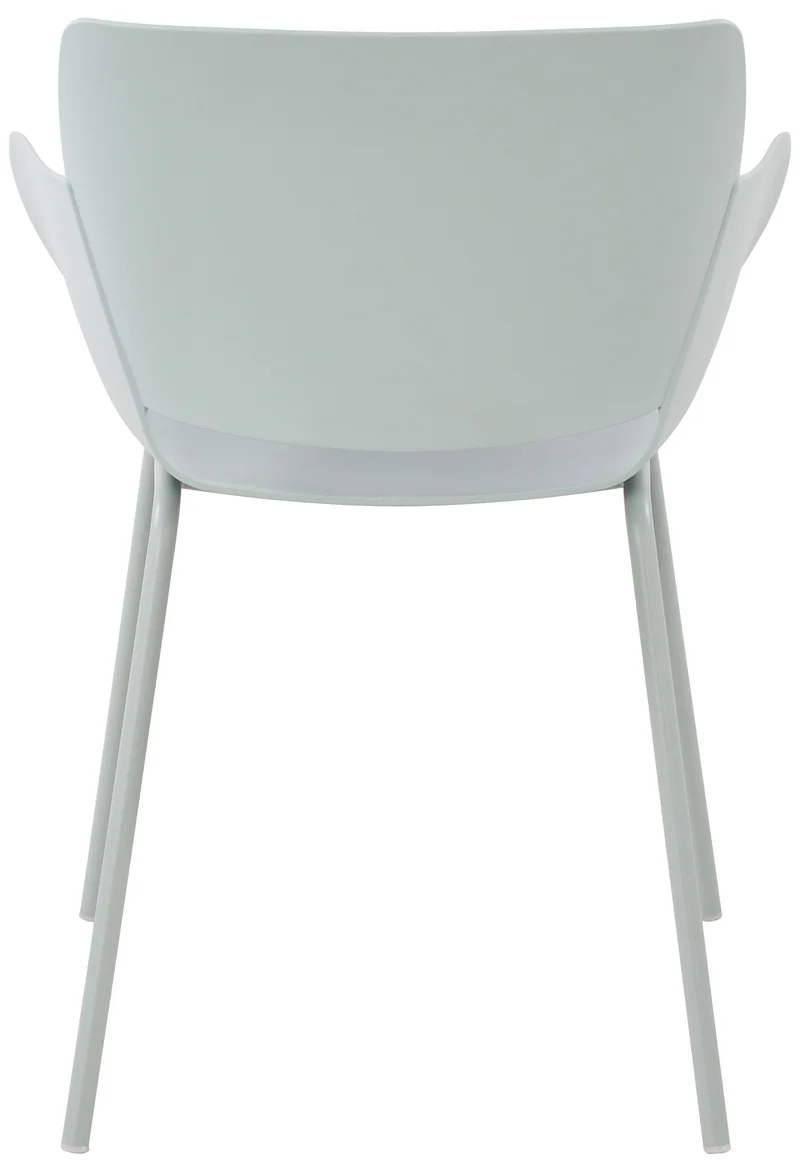 Chaise pour intérieur ou extérieur plastique couleur turquoise structure acier thermolaqué 10_0007124