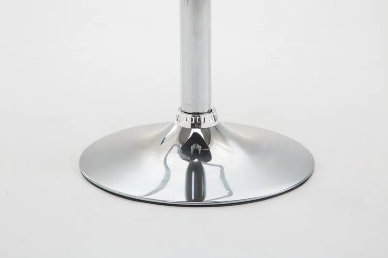 Lot de 2 tabourets de bar en tissu gris pieds métal chromé pivotant et hauteur réglable 10_0000821