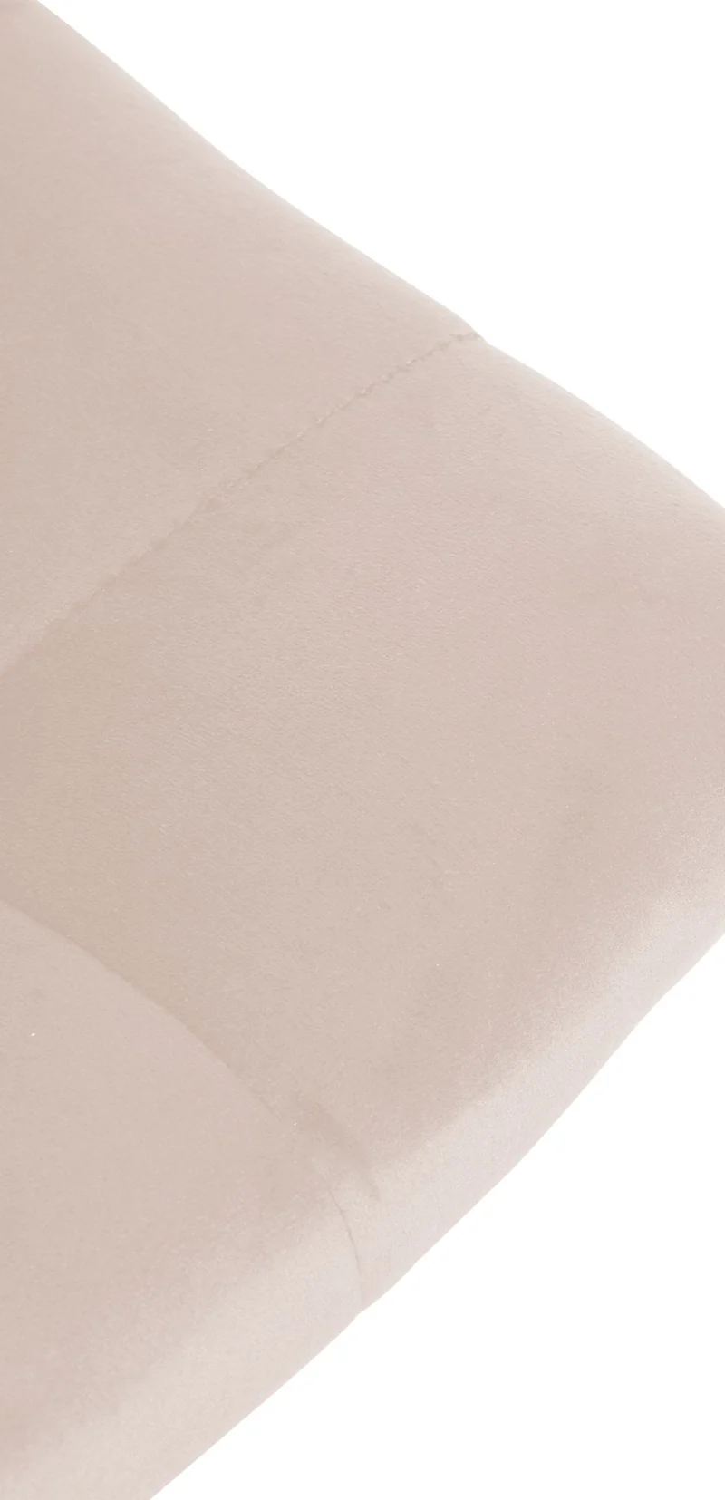 Lot de 2 tabourets de bar en velours beige base métal chromé réglable en hauteur et repose-pieds TDB10629