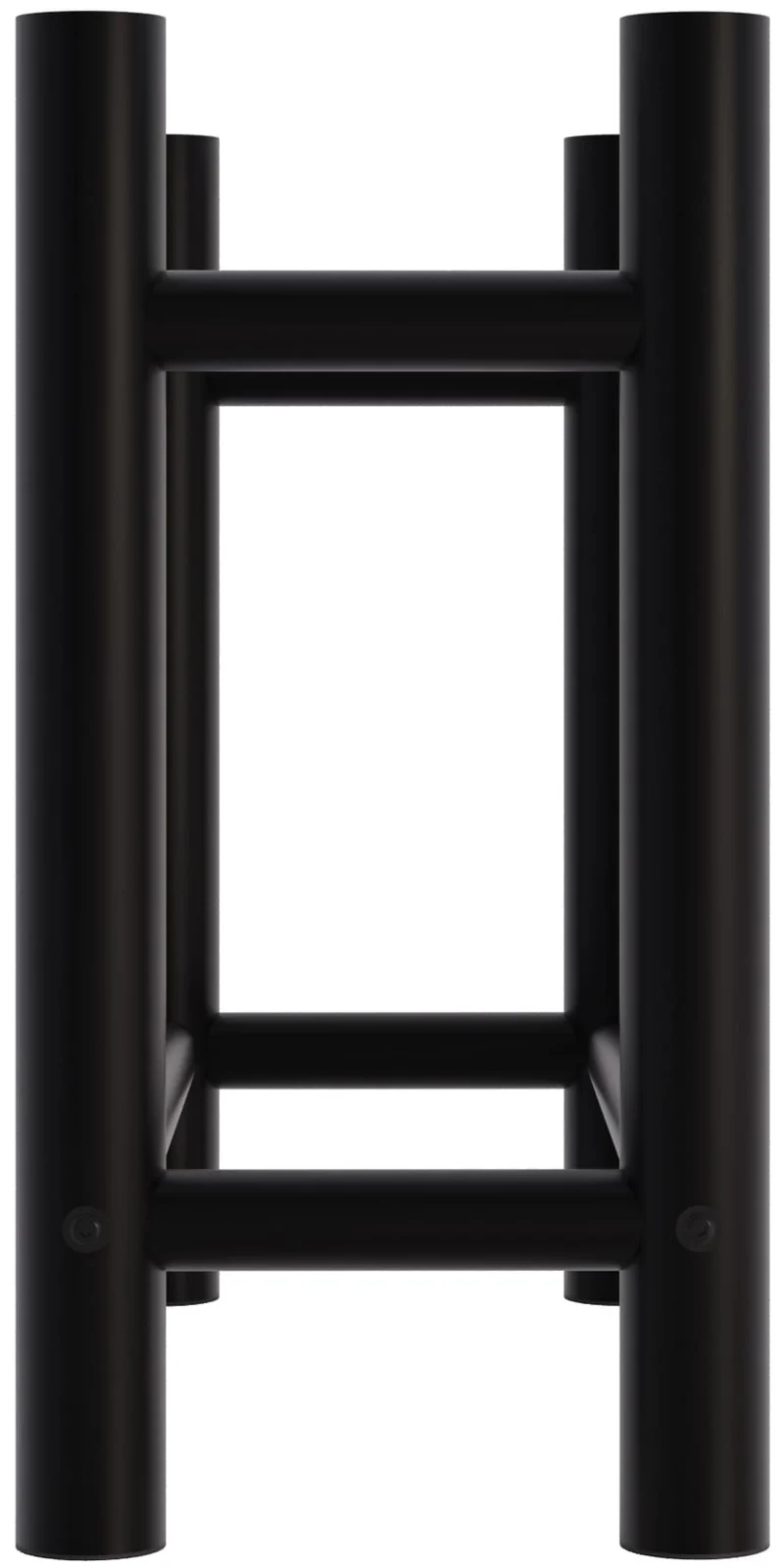 Range-bûches support bois de cheminée pour intérieur pieds ronds 80x60 cm en métal noir 10_0003570