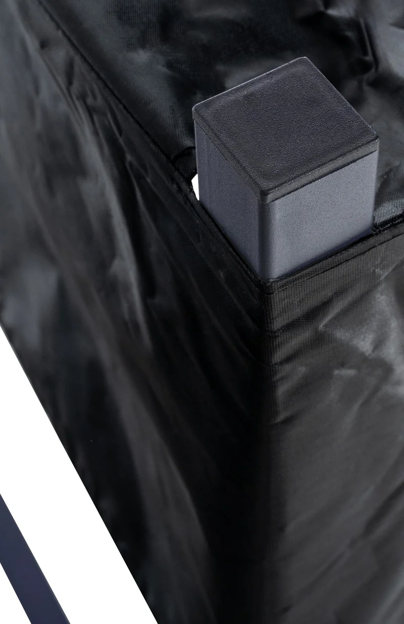 Support à bûches avec bâche de protection 115x110 cm tube en acier anthracite 10_0003516