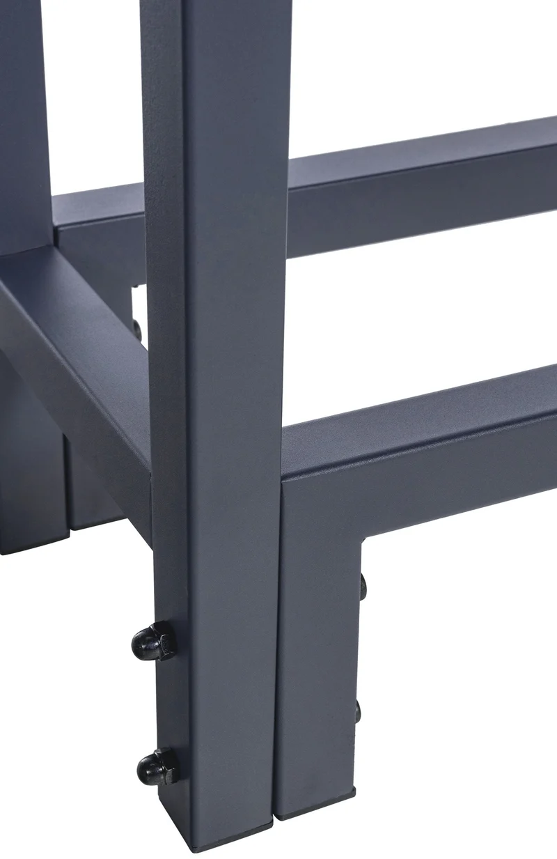 Support à bûches avec bâche de protection 115x110 cm tube en acier anthracite 10_0003516