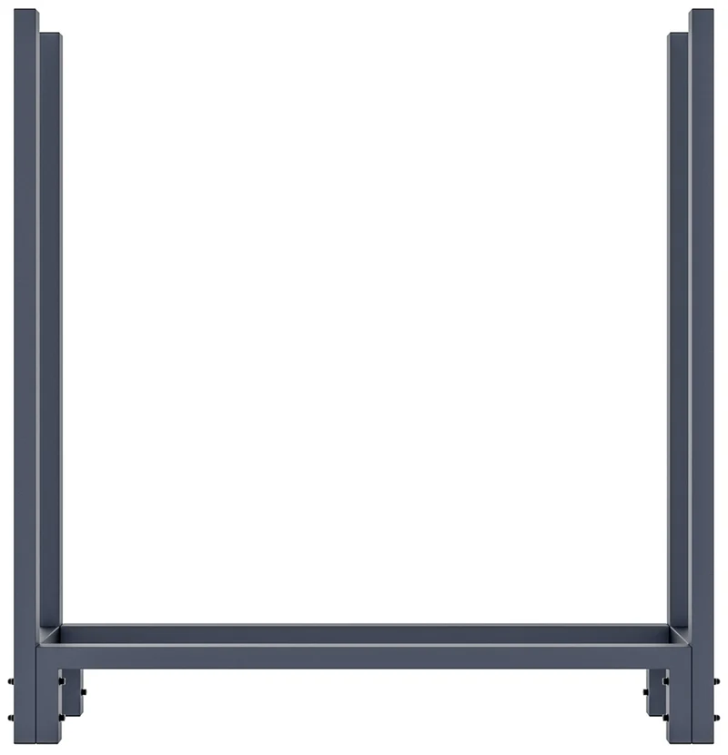 Support à bûches avec bâche de protection 115x110 cm tube en acier anthracite 10_0003516
