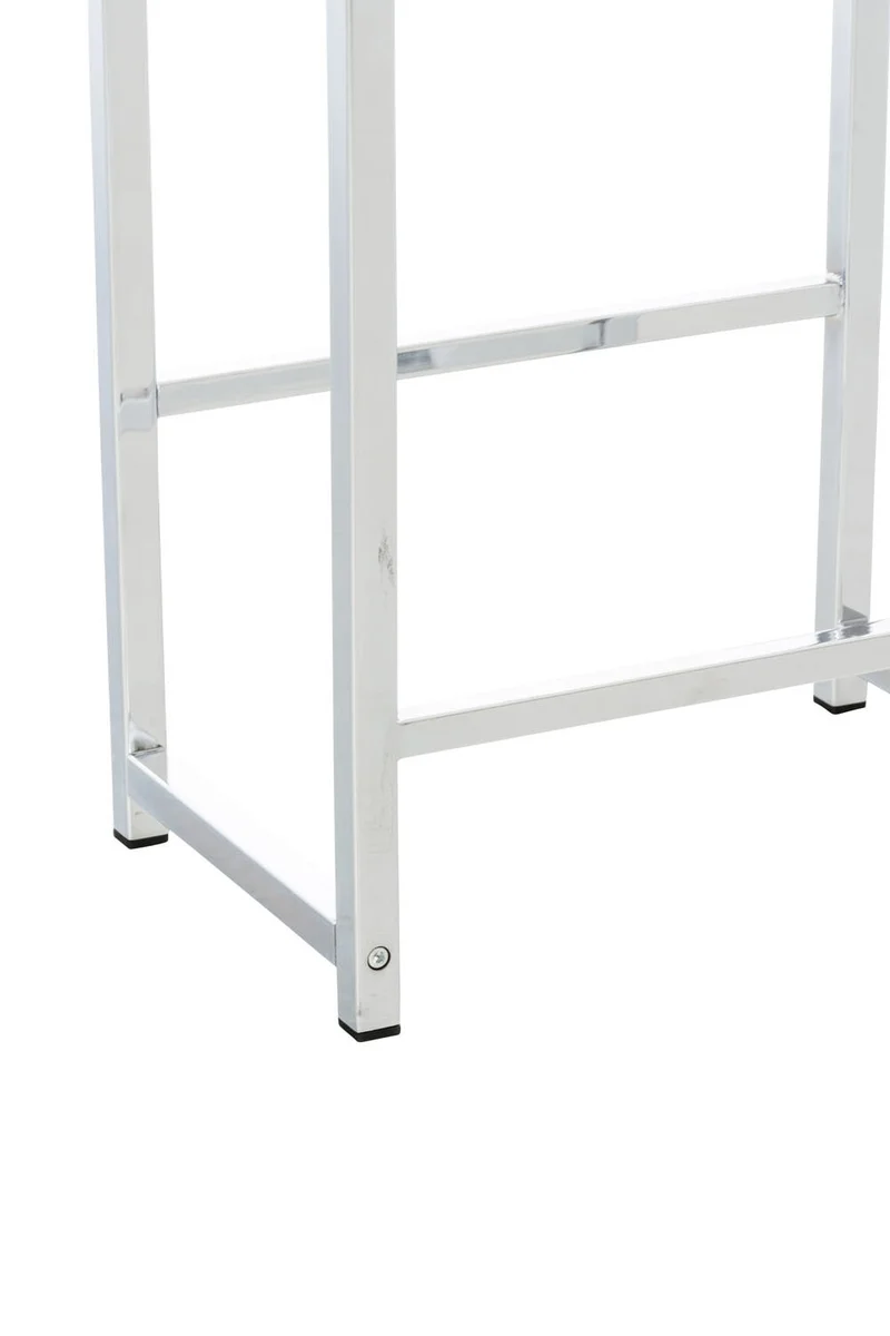 Étagère pour caisses à boissons 91x112 cm pour 6 caisses support rangement étagère sur pied en métal chromé 10_0003215