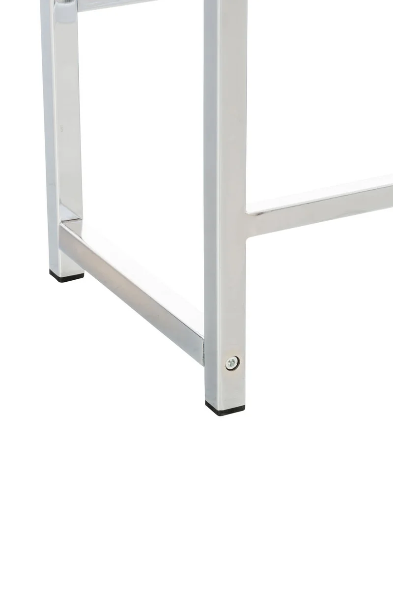 Étagère pour caisses à boissons 91x112 cm pour 6 caisses support rangement étagère sur pied en métal chromé 10_0003215