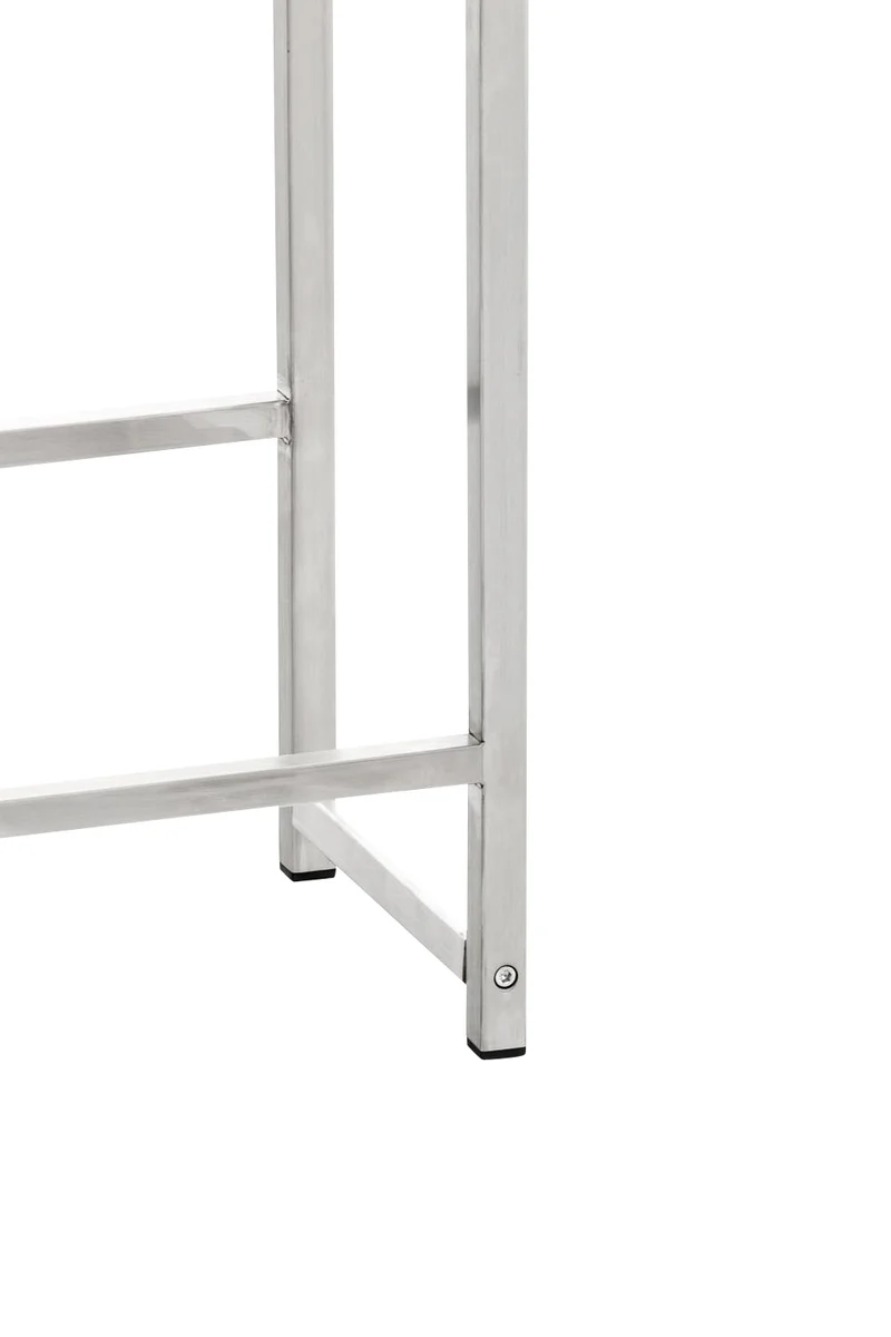 Étagère pour caisses à boissons 75x47 cm pour 2 caisses support rangement étagère sur pied en acier inoxydable 10_0003068