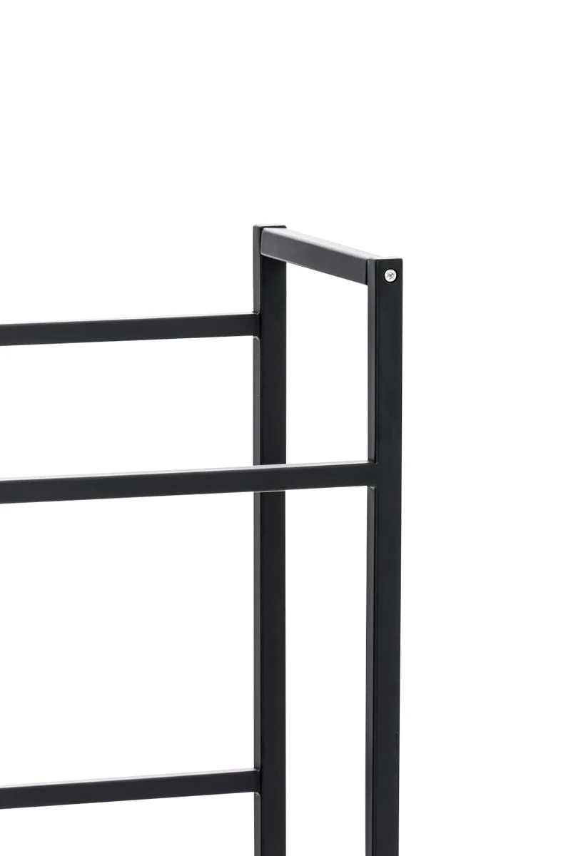 Étagère pour caisses à boissons 75x91 cm pour 4 caisses support rangement étagère sur pied en métal noir 10_0003157
