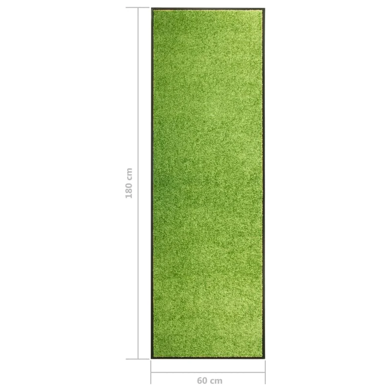 Paillasson lavable Vert 60x180 cm DEC023190