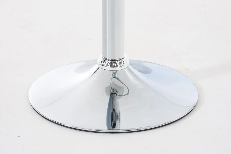 Set de 2 tabourets de bar avec repose-pieds plastique blanc design moderne hauteur réglable 10_0000816