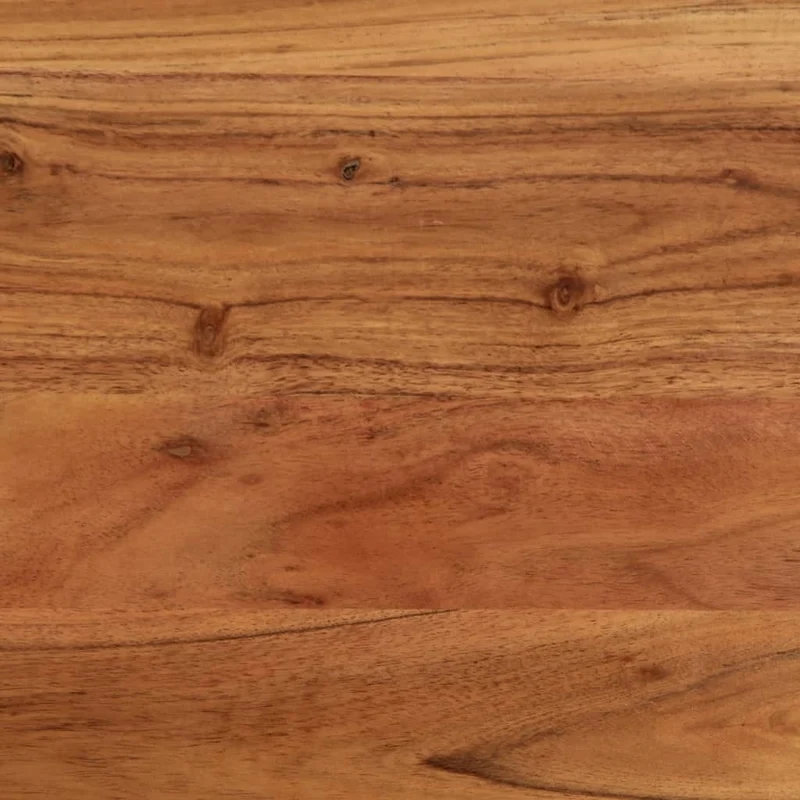 Table basse de salon design industriel 110 x 55 x 40 cm bois massif d'acacia marron et fer DEC036998