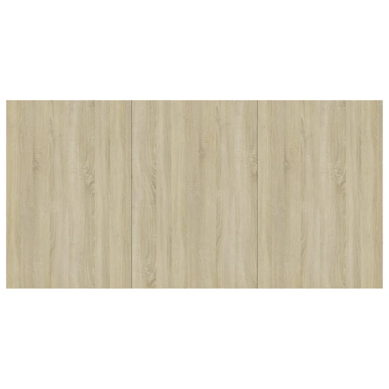 Table de salle à manger design simple 180 x 90 x 76 cm bois d’ingénierie couleur chêne DEC036849