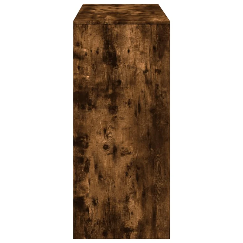 Table d’appoint multifonction avec étagère 124 x 46 x 103,5 cm bois d'ingénierie marron DEC036343