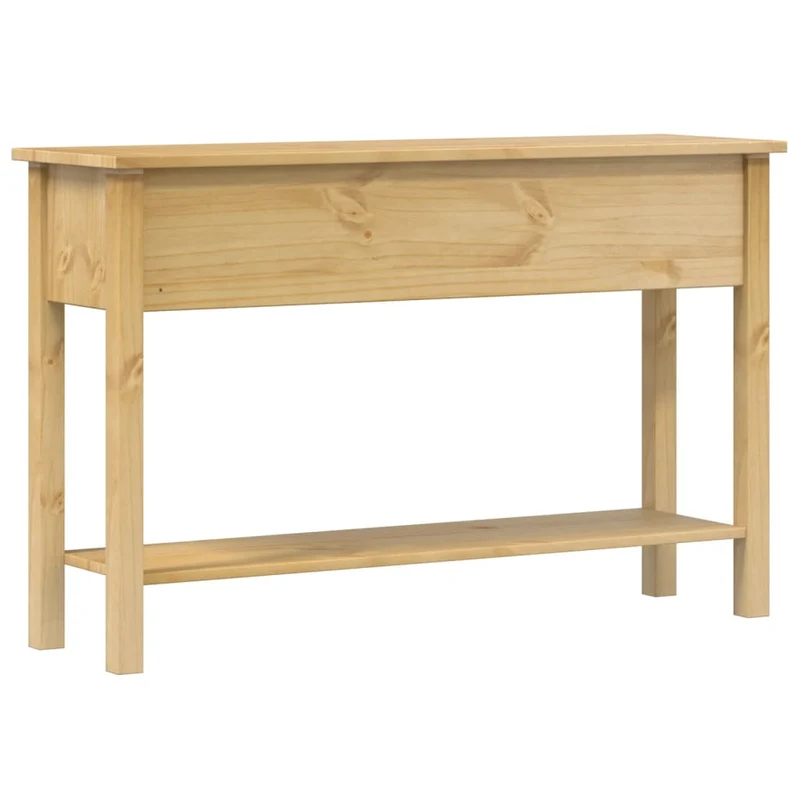 Table console avec tiroirs meuble d'entrée 114 x 34,5 x 73 cm bois de pin massif DEC031969