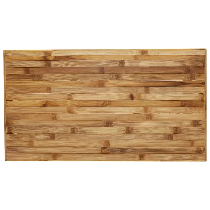 Table basse de salon design exotique 90 x 50 x 35 cm bambou marron DEC037223