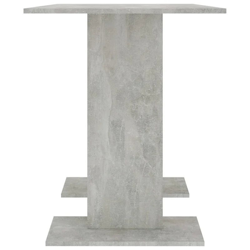 Table de salle à manger design simple 110 x 60 x 75 cm aggloméré gris DEC036638
