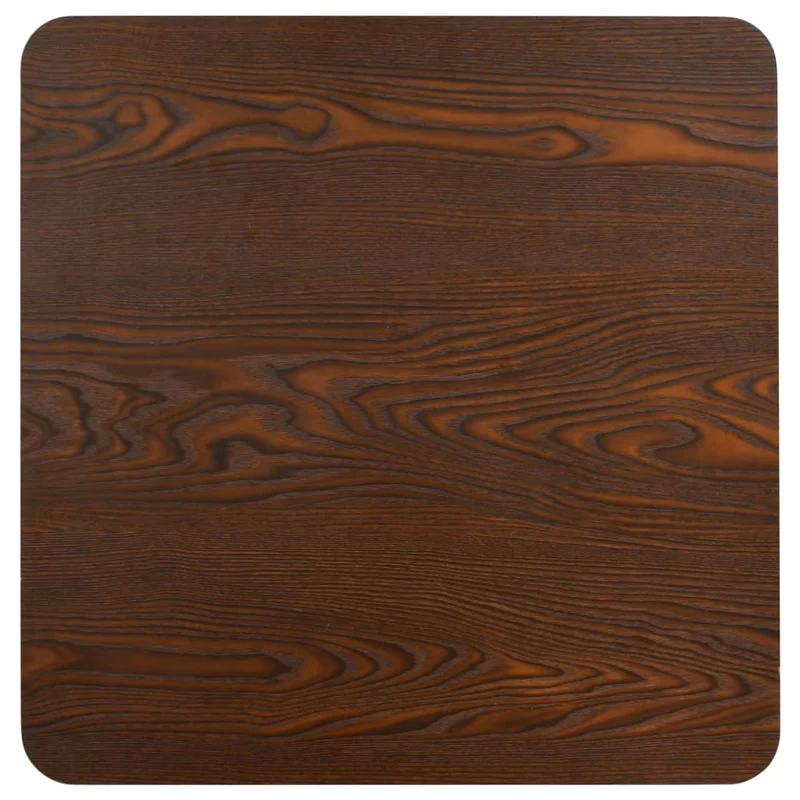 Table d'appoint auxiliaire table bistro hauteur 75 cm MDF et acier noir DEC036573