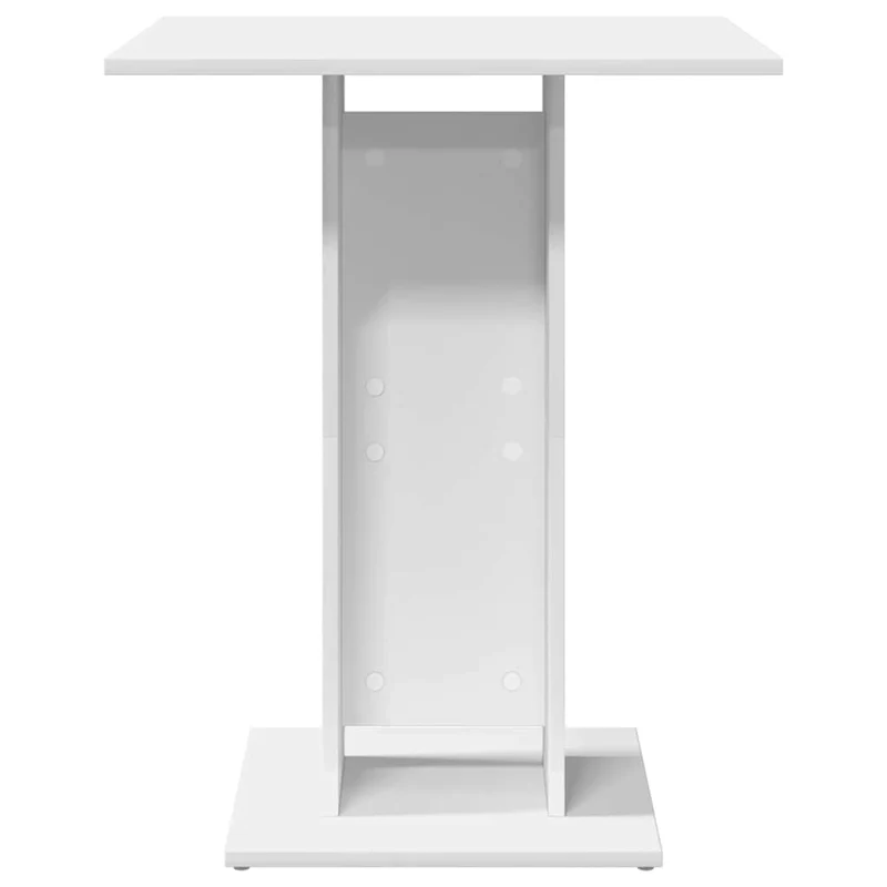Table d'appoint auxiliaire design moderne 60 x 60 x 75 cm bois d'ingénierie blanc DEC036534