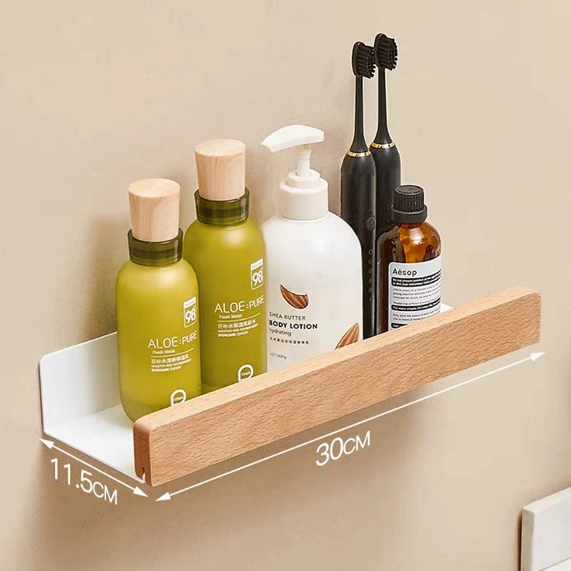 Etagere murale bois clair et blanc ~ WOOD CB