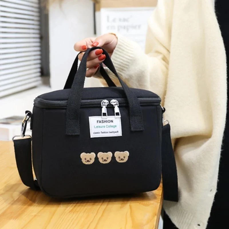Sac à langer noir ourson ~ TEDDY BEAR noir