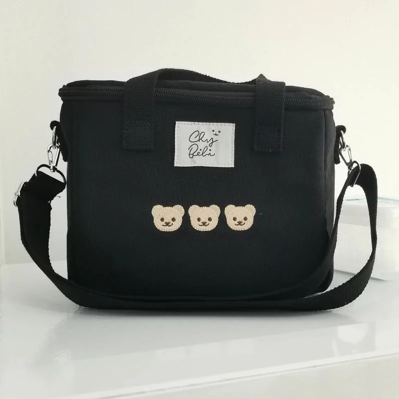 Sac à langer noir ourson ~ TEDDY BEAR noir