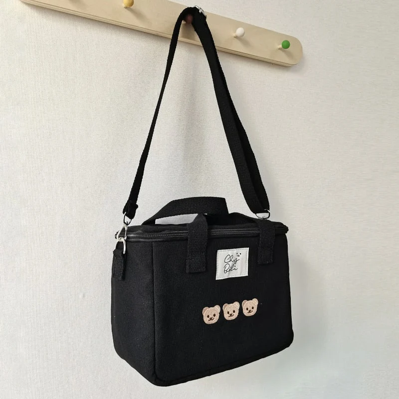 Sac à langer noir ourson ~ TEDDY BEAR noir