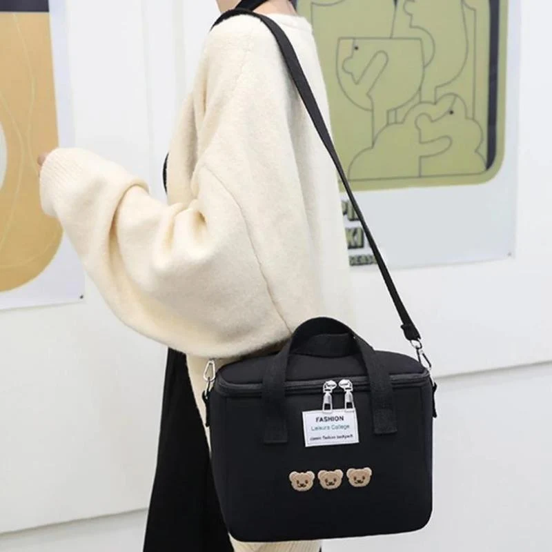 Sac à langer noir ourson ~ TEDDY BEAR noir