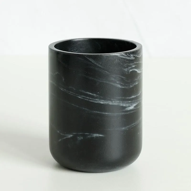 Accessoires salle de bain design noir ~ BLACK MARQUINA