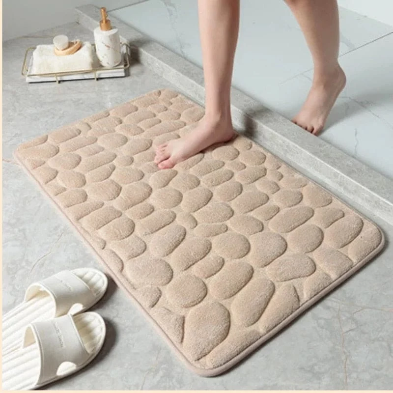 Tapis de bain antidérapant à mémoire de forme ~ GALET