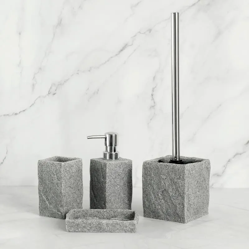 Set d'accessoires de salle de bains et WC ~ EFFET GRANITE