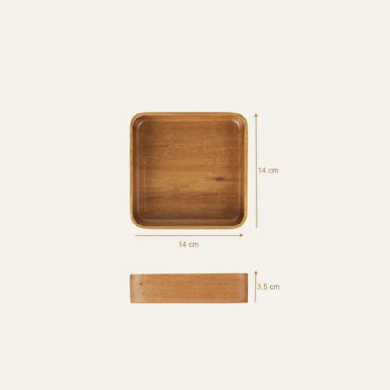Plateaux rectangulaires en bois d'acacia ~ DENPASAR