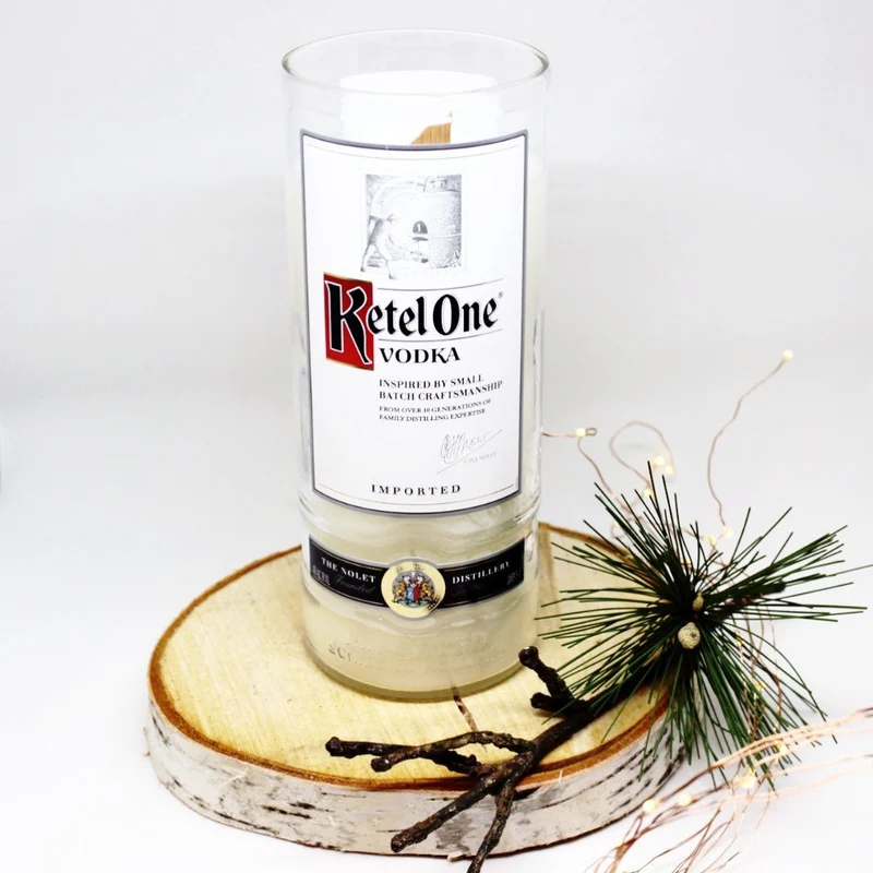 Ketel One Vodka Bottle Candle