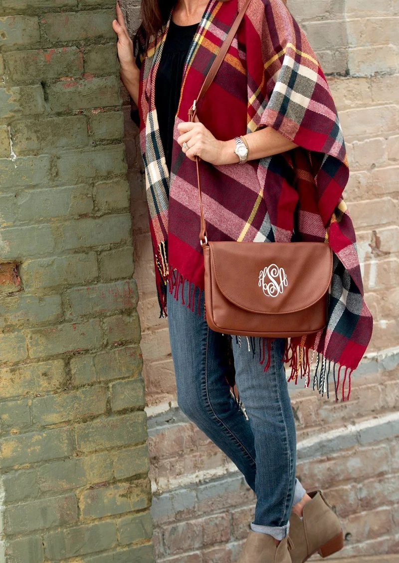 Camel Anna Crossbody Bag - Personalized