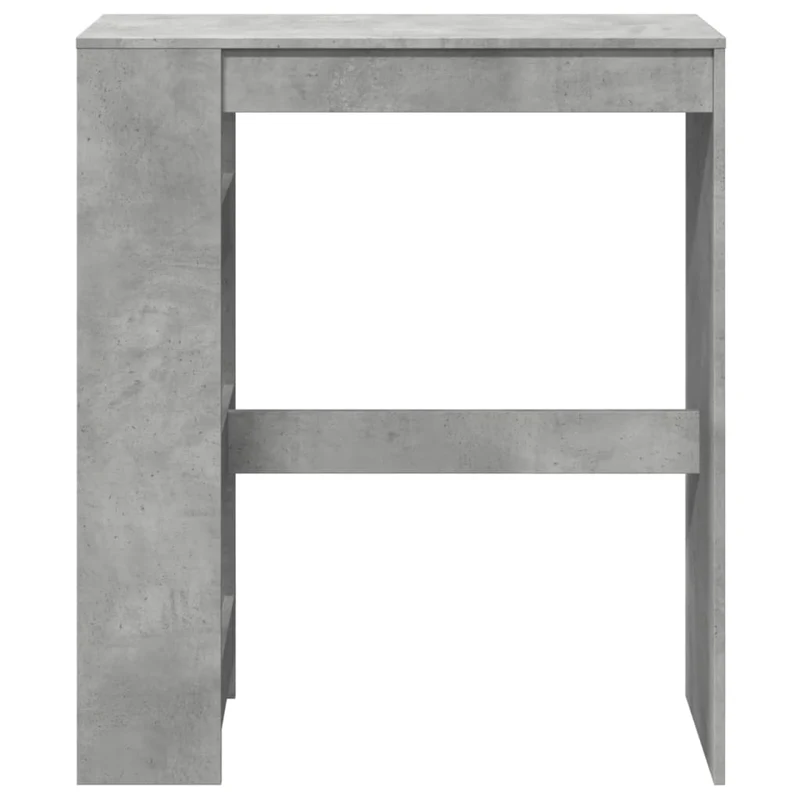 Table d’appoint multifonction avec étagères 90 x 40 x 103,5 cm en bois d'ingénierie gris DEC036382