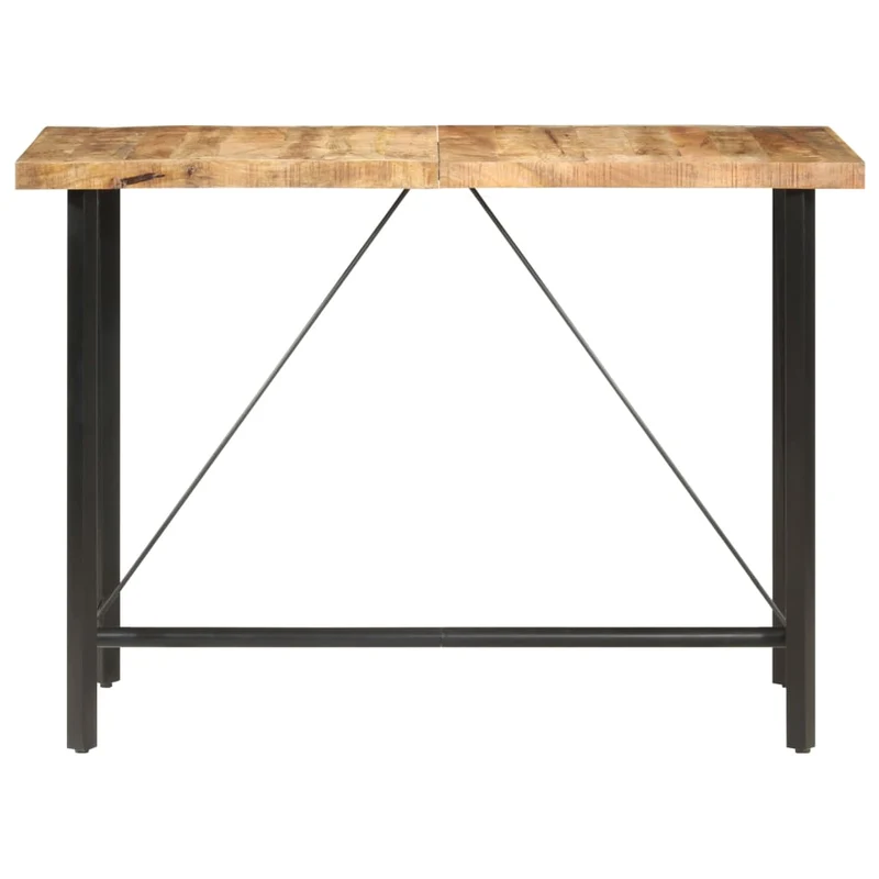 Table d’appoint multifonction 150 x 70 x 107 cm bois de manguier et fer DEC036310