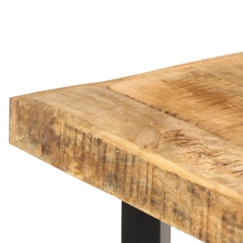 Table d’appoint multifonction 150 x 70 x 107 cm bois de manguier et fer DEC036310